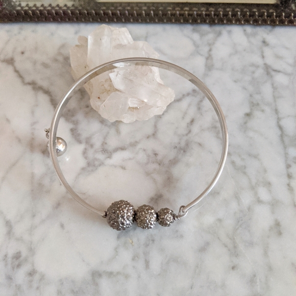 RACHEL RacheL Roy silver color bracelet NWOT - Picture 2 of 2